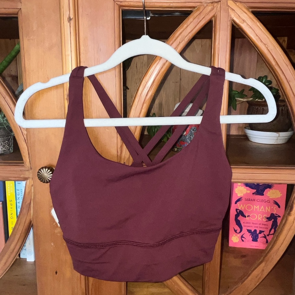Burgundy Lululemon Burgundy sports bra